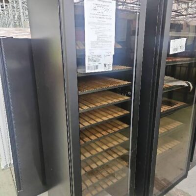 VINTEC PREMIUM 126 BOTTLE WINE CABINET WITH TELESCOPIC SHELVES, VWM198PBA-R, MULTI TEMP WITH LED DISPLAY, EXTRA WIDE CRADLES, DOUBLE GLAZE ANTI UV GLASS, HUMIDITY RECYCLING, WINTER FUNCTION, WITH 12 MONTH WARRANTY RRP$5790