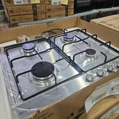 EX DEMO EURO S/STEEL ECT600GS 600MM GAS COOKTOP WITH 3 MONTH WARRANTY