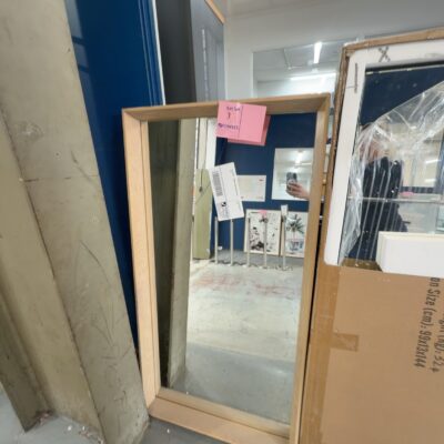 EX STAGING - TIMBER FRAMED MIRROR SOLD AS IS