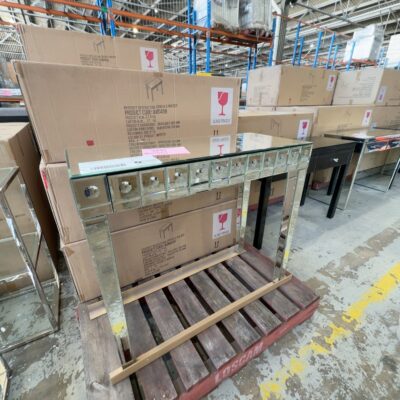 NEW MIRROR CONSOLE/HALL TABLE 900MM X 385MM,AU0459