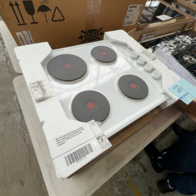 NEW WESTINGHOUSE WHS642WC 600MM WHITE ENAMEL ELECTRIC COOKTOP, SOLID HOTPLATES, RRP$564 SOLD AS IS NO WARRANTY NEW WESTINGHOUSE WHS642WC 600MM WHITE ENAMEL ELECTRIC COOKTOP, SOLID HOTPLATES, RRP$564 SOLD AS IS NO WARRANTY