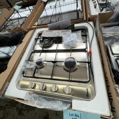NEW OMEGA OG61XA 600MM S/STEEL GAS COOKTOP, SOLD AS IS NO WARRANTY NEW OMEGA OG61XA 600MM S/STEEL GAS COOKTOP, SOLD AS IS NO WARRANTY
