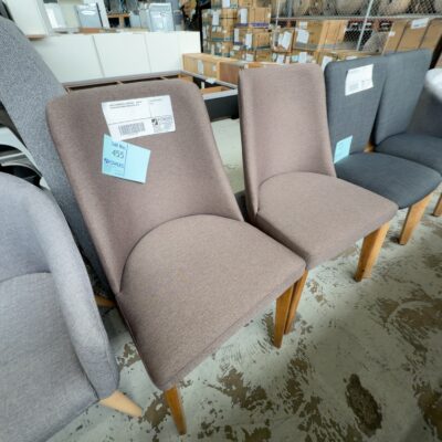 SAMPLE COMMERCIAL FURNITURE - BROWN UPHOLSTERED DINING CHAIR SOLD AS IS SAMPLE COMMERCIAL FURNITURE - BROWN UPHOLSTERED DINING CHAIR SOLD AS IS