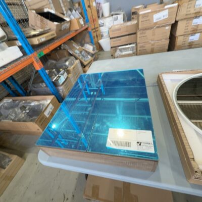 NEW ANTICO OAK SHAVING CABINET WITH PENCIL EDGE GLASS DOORS, PSH-6075A2 6000MM X 750MM