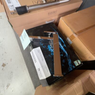 NEW TALL ABOVE BOWL VANITY MIXER, CHROME SQUARE LEX0004 WITH 3 MONTH WARRANTY