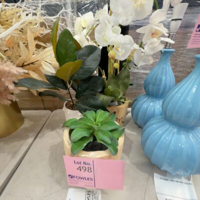 EX STAGING - LOT OF 3 FAUX PLANTS, SOLD AS IS