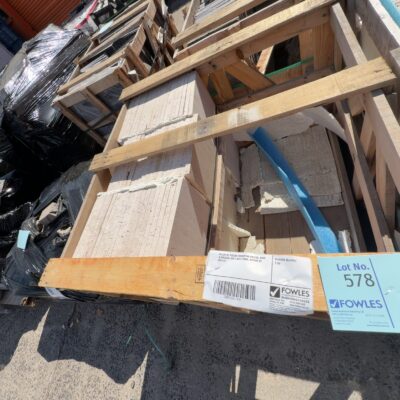 PALLET OF TUSCAN TRAVERTINE PAVERS, RAW & UNFILLED, 600 X 300 X 20MM, APPROX 63 PCS #13