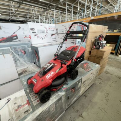 NEW SKIL ELECTRIC MOWER PM4912E-00, PWRCORE 2 X 20V BRUSHLESS 43CM LAWN MOWER SKIN ONLY (NO BATTERIES SUPPLIED)