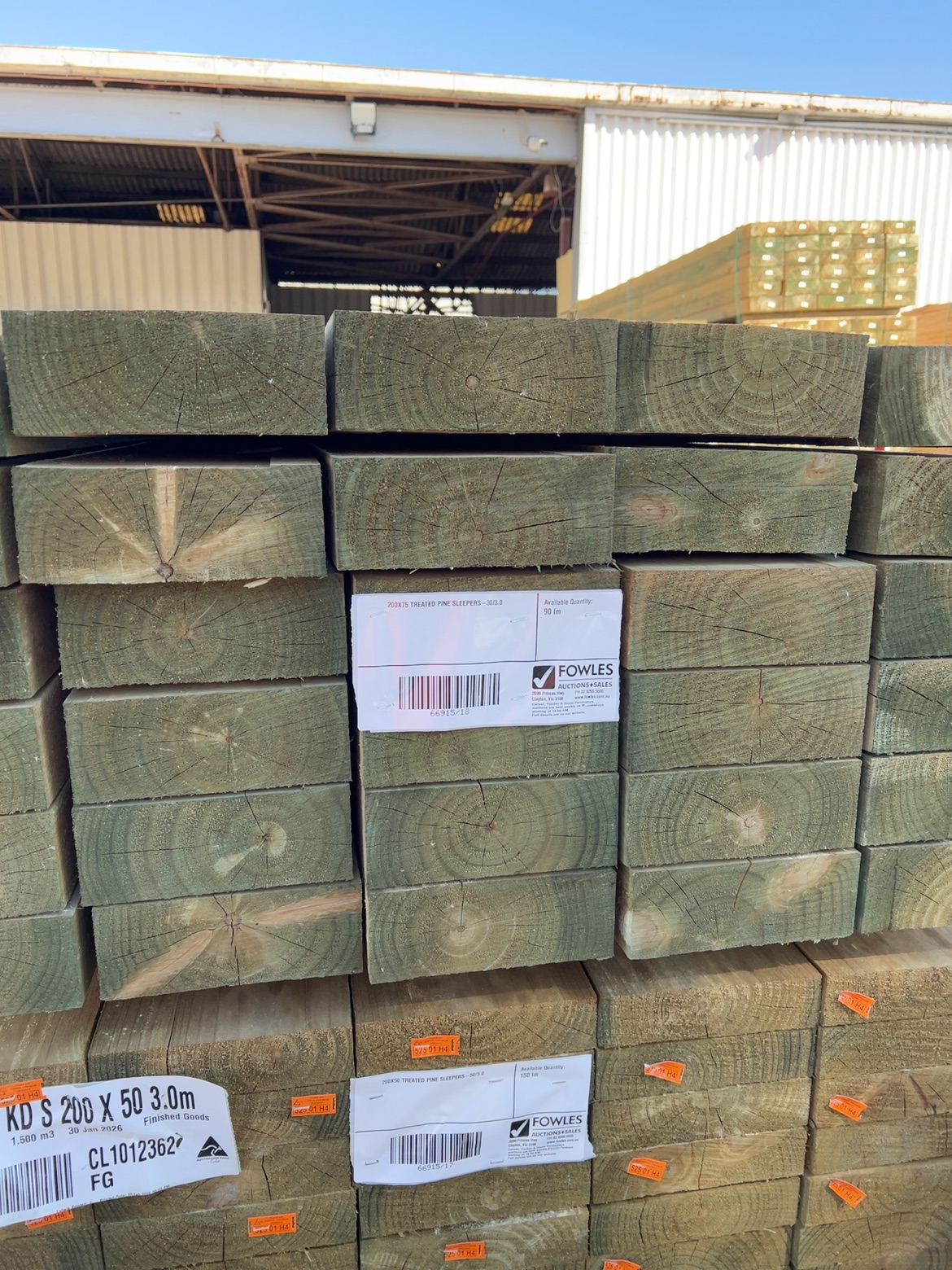 200X75 TREATED PINE SLEEPERS-30/3.0 200X75 TREATED PINE SLEEPERS-30/3.0