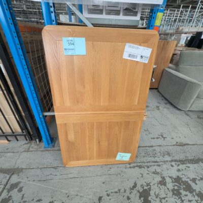 EX DISPLAY TAHOE 1300 - 1800MM EXTENSION DINING TABLE, NATURAL OAK, **NO LEGS, NO SCREWS** SOLD AS IS