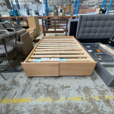 NEW EDEN MESSMATE 2 DRAWER DOUBLE SIZE BED BASE ONLY