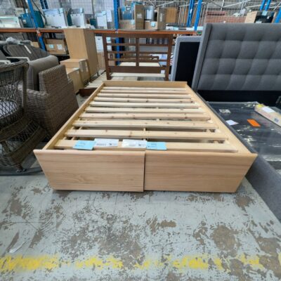 NEW EDEN MESSMATE 2 DRAWER KING SIZE BED BASE ONLY