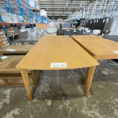 SAMPLE - ERIN DINING TABLE 2200MM, OAK NATURAL, SOLD AS IS SAMPLE - ERIN DINING TABLE 2200MM, OAK NATURAL, SOLD AS IS