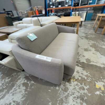 SAMPLE - ROGER TAUPE UPHOLSTERED SOFABED & MATTRESS, SOLD AS IS SAMPLE - ROGER TAUPE UPHOLSTERED SOFABED & MATTRESS, SOLD AS IS