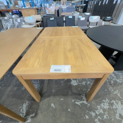 EX DISPLAY TAHOE 1800MM TO 2800MM NATURAL OAK EXTENSION DINING TABLE, SOLD AS IS EX DISPLAY TAHOE 1800MM TO 2800MM NATURAL OAK EXTENSION DINING TABLE, SOLD AS IS