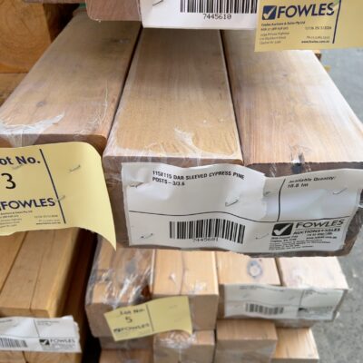 115X115 DAR SLEEVED CYPRESS PINE POSTS-3/3.6