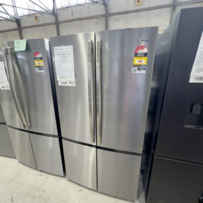 WESTINGHOUSE WQE6000SB S/STEEL FRENCH DOOR FRIDGE WITH DOULE DOOR FREEZER, 896MM WIDE TO FIT 900MM CAVITY, FINGERPRINT RESISTANT, LARGE INTERIOR, 12 MONTH WARRANTY