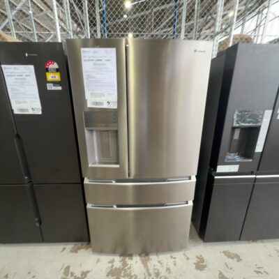 WESTINGHOUSE WHE6170SB FRENCH DOOR FRIDGE, S/STEEL WITH ICE AND WATER, WITH CONVERTIBLE TEMPERATURE DRAWER FROM -23C TO 7C, DUAL FREEZER DRAWER, 913MM WIDE, WITH 12 MONTH WARRANTY