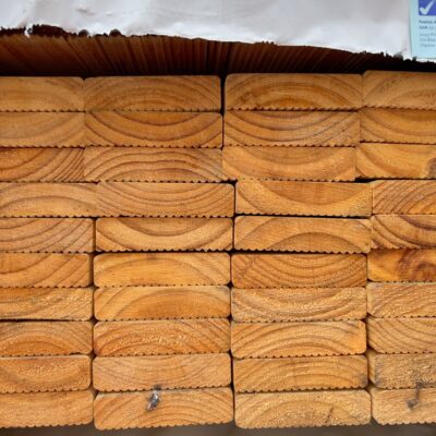 90X22 E3 STANDARD GRADE TREATED PINE DECKING-81/3.0 79/2.4 (THIS PACK IS AGED STOCK AND SOLD AS IS) 90X22 E3 STANDARD GRADE TREATED PINE DECKING-81/3.0 79/2.4 (THIS PACK IS AGED STOCK AND SOLD AS IS)
