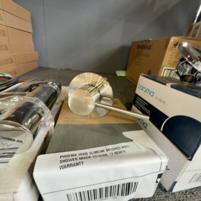 PHOENIX VIVID SLIMLINE BRUSHED NIKEL SHOWER MIXER VS780BN, 12 MONTH WARRANTY