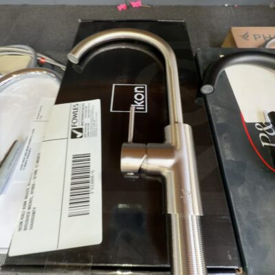 IKON HALI SINK MIXER, KITCHEN & LAUNDRY BRUSHED NICKEL, HYB88-101BN, 12 MONTH WARRANTY