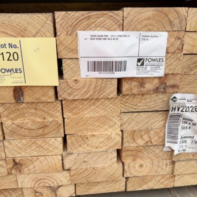 150X50 SAWN PINE- 50/5.4 (THIS PACK IS AGED STOCK AND SOLD AS IS)