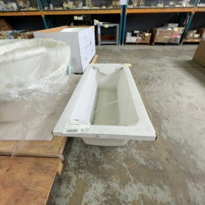 VIVAS 1675MM ISLAND BATH WITH ECO FRAME, VV715W, SLIGHT SCRATCHES, SOLD AS IS VIVAS 1675MM ISLAND BATH WITH ECO FRAME, VV715W, SLIGHT SCRATCHES, SOLD AS IS