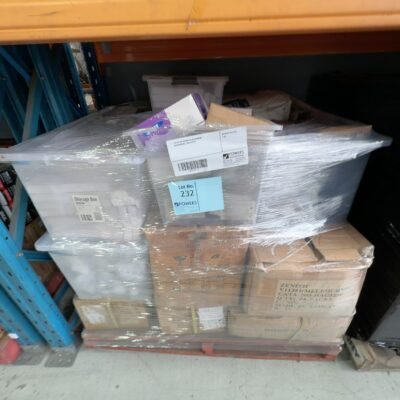 PALLET OF ASSORTED BATHROOM ACCESSORIES, SOLD AS IS