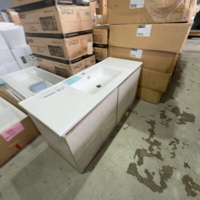 EX DISPLAY WALL HUNG 1200MM VANITY CABINET WITH CERAMIC TOP, SOLD AS IS EX DISPLAY WALL HUNG 1200MM VANITY CABINET WITH CERAMIC TOP, SOLD AS IS