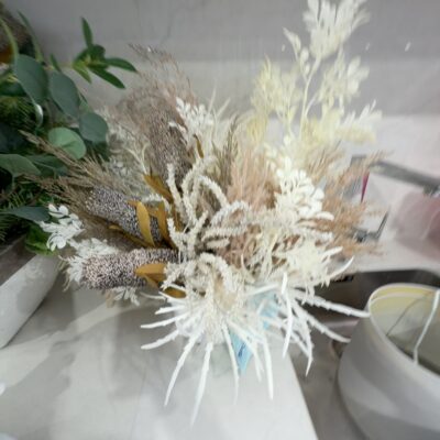 EX STAGING - LARGE FAUX FLORAL ARRANGEMENT IN A POT, SOLD AS IS EX STAGING - LARGE FAUX FLORAL ARRANGEMENT IN A POT, SOLD AS IS