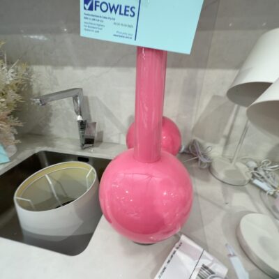 EX STAGING - PINK LAMP BASE, SOLD AS IS EX STAGING - PINK LAMP BASE, SOLD AS IS