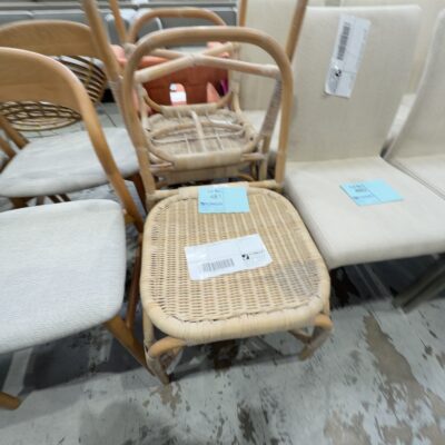 EX STAGING - CANE DINING CHAIR, SOLD AS IS EX STAGING - CANE DINING CHAIR, SOLD AS IS