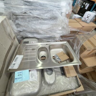 NEW EURODOMO SINK 1 & 1/4 RIGHT HAND BOWL, 101.0188.625