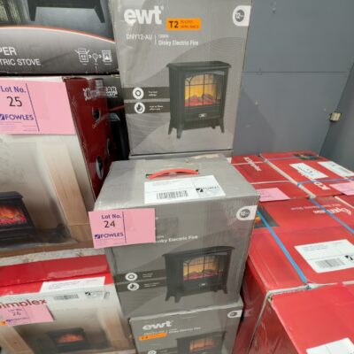 EX DISPLAY EWT DINKY 1.2KW PORTABLE ELECTRIC FIRE RRP$179, 3 MONTH WARRANTY, SOLD AS IS