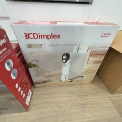 EX DISPLAY DIMPLEX 2.4KW OIL FREE COLUMN HEATER WITH FAN, DHOC24, WITH 3 MONTH WARRANTY
