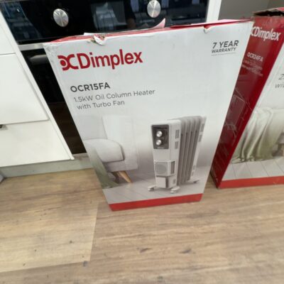 EX DISPLAY DIMPLEX 1.5KW OIL COLUMN HEATER WITH TURBO, OCR15FA, WITH 3 MONTH WARRANTY