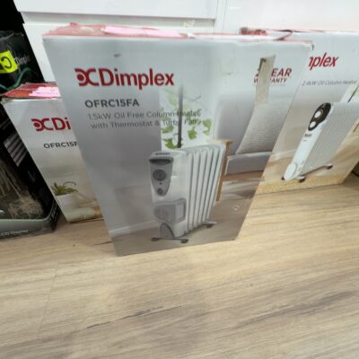 EX DISPLAY DIMPLEX 1.5KW OIL COLUMN HEATER WITH TEMPERATURE, OFRC15FA, WITH 3 MONTH WARRANTY