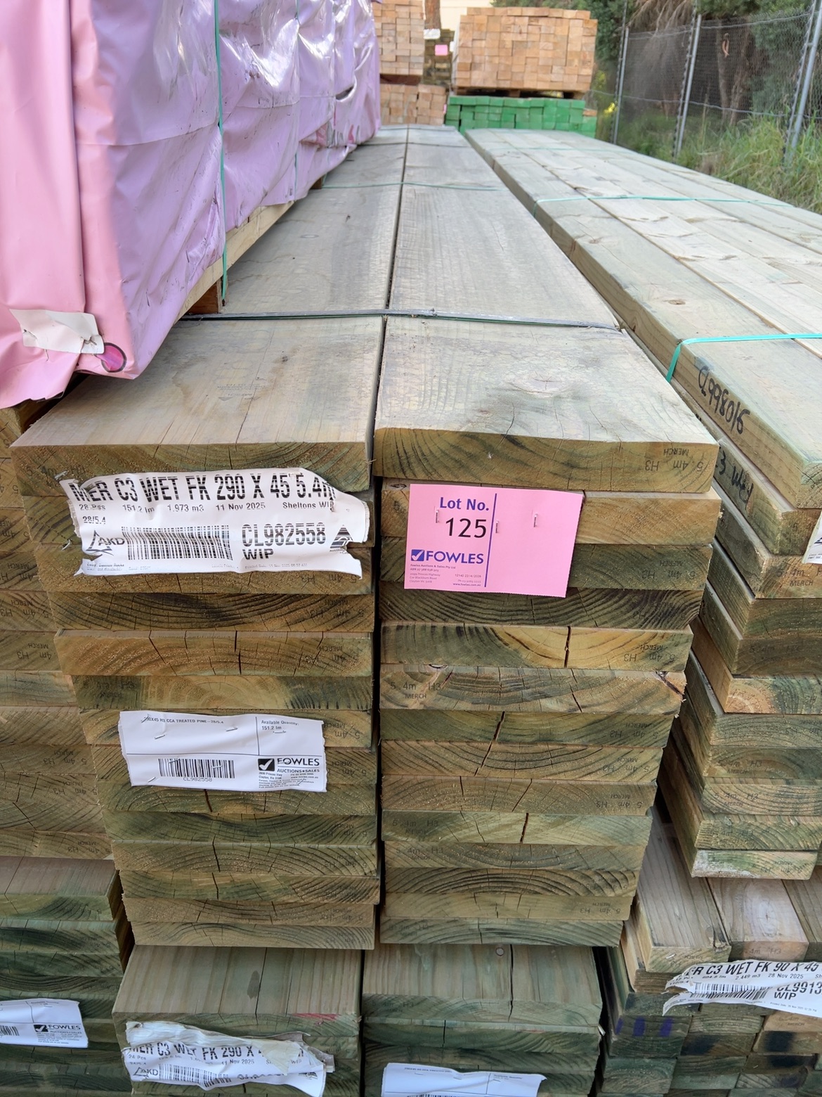 290X45 H3 CCA TREATED PINE-28/5.4 290X45 H3 CCA TREATED PINE-28/5.4