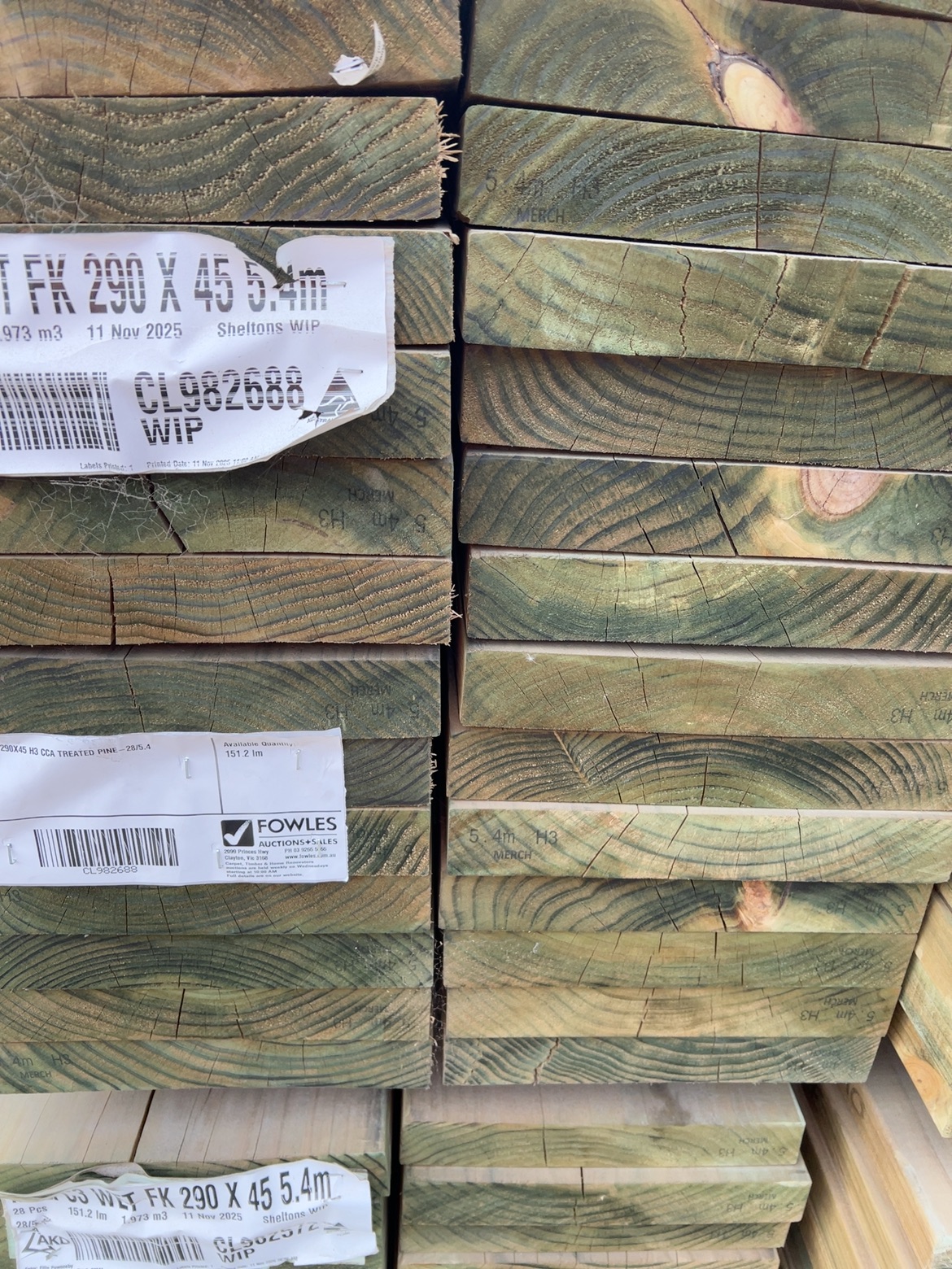 290X45 H3 CCA TREATED PINE-28/5.4 290X45 H3 CCA TREATED PINE-28/5.4