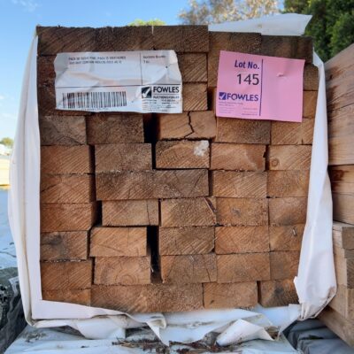 PACK OF 90X45 PINE (PACK IS WEATHERED AND MAY CONTAIN MOULD) SOLD AS IS