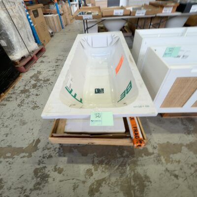 NEW BETTE FORM STEEL DROP IN BATH 1800MM, B2950WOB, 12 MONTH WARRANTY