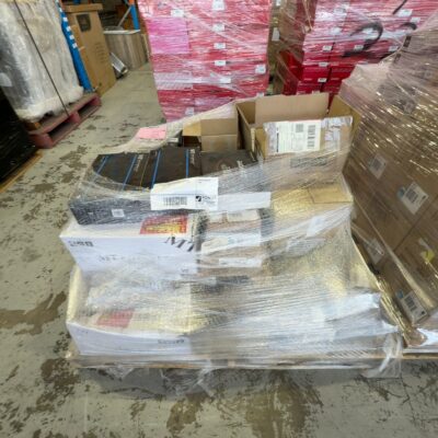 PALLET OF ASSORTED DESIGNER TAPWARE & BRASS PLUMBING ACCESSORIES, SOLD AS IS