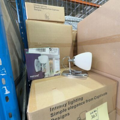 BOX OF 4QTY - CHROME INFINITY WALL LIGHT BOX OF 4QTY - CHROME INFINITY WALL LIGHT