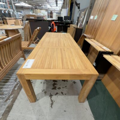 NEW PLANTATION TEAK 2400MM X 1000MM DINING TABLE RRP$2290