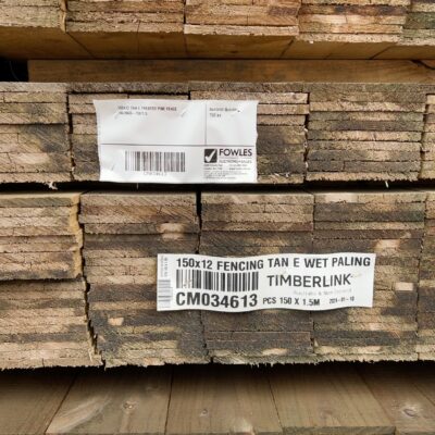 150X12 TAN E TREATED PINE FENCE PALINGS-150/1.5 150X12 TAN E TREATED PINE FENCE PALINGS-150/1.5