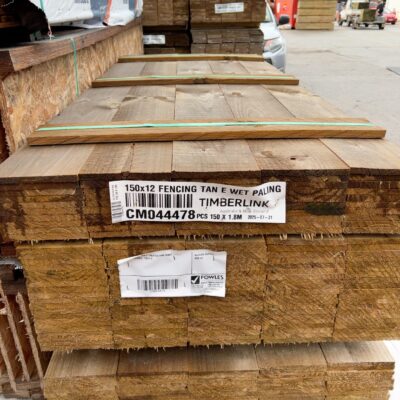 150X12 TAN E TREATED PINE FENCE PALINGS-150/1.8