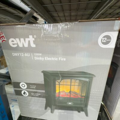EX DISPLAY EWT DINKY 1.2KW PORTABLE ELECTRIC FIRE RRP$179, 3 MONTH WARRANTY, SOLD AS IS EX DISPLAY EWT DINKY 1.2KW PORTABLE ELECTRIC FIRE RRP$179, 3 MONTH WARRANTY, SOLD AS IS