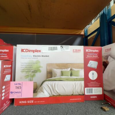 DAMAGED PACKAGING - DIMPLEX DREAM EASY FITTED ELECTRIC BLANKET - KING SIZE, DHDEBK RRP$129 DAMAGED PACKAGING - DIMPLEX DREAM EASY FITTED ELECTRIC BLANKET - KING SIZE, DHDEBK RRP$129