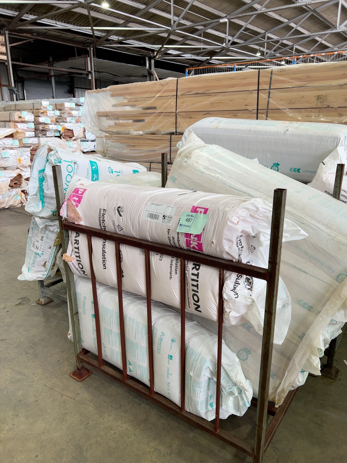 3 STILLAGES OF ASST'D INSULATION BAGS- (STILLAGES ARE NOT INCLUDED) 3 STILLAGES OF ASST'D INSULATION BAGS- (STILLAGES ARE NOT INCLUDED)