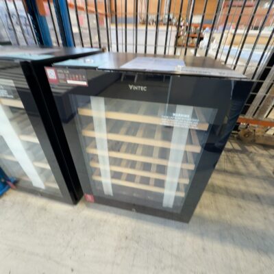 VINTEC VWS820SCB-X WINE CABINET, 41 BOTTLE SINGLE ZONE, UV RESISTANT GLASS, TOUCH CONTROLS, ADJUSTABLE SHELVES, REVERSIBLE DOOR, 12 MONTH WARRANTY VINTEC VWS820SCB-X WINE CABINET, 41 BOTTLE SINGLE ZONE, UV RESISTANT GLASS, TOUCH CONTROLS, ADJUSTABLE SHELVES, REVERSIBLE DOOR, 12 MONTH WARRANTY